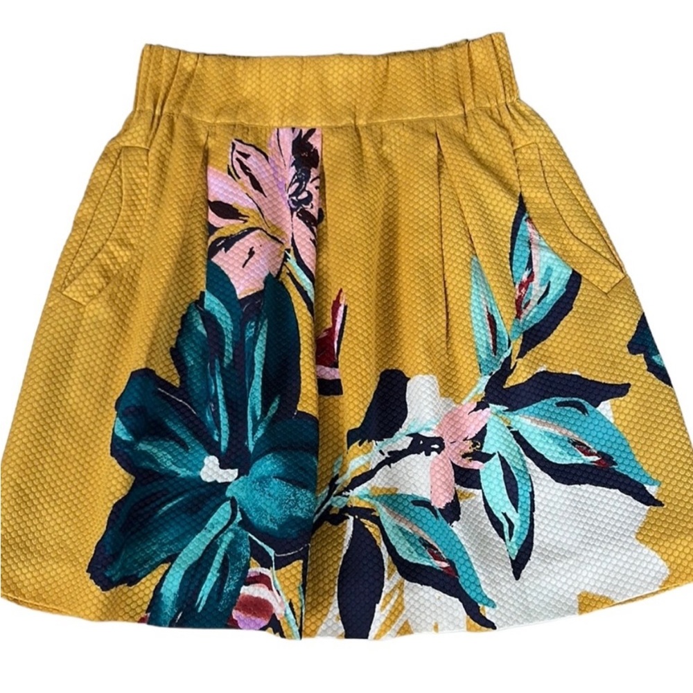 Anthropologie / Maeve Tropical Floral Swing Skirt Women’s Size 4 LIKE NEW